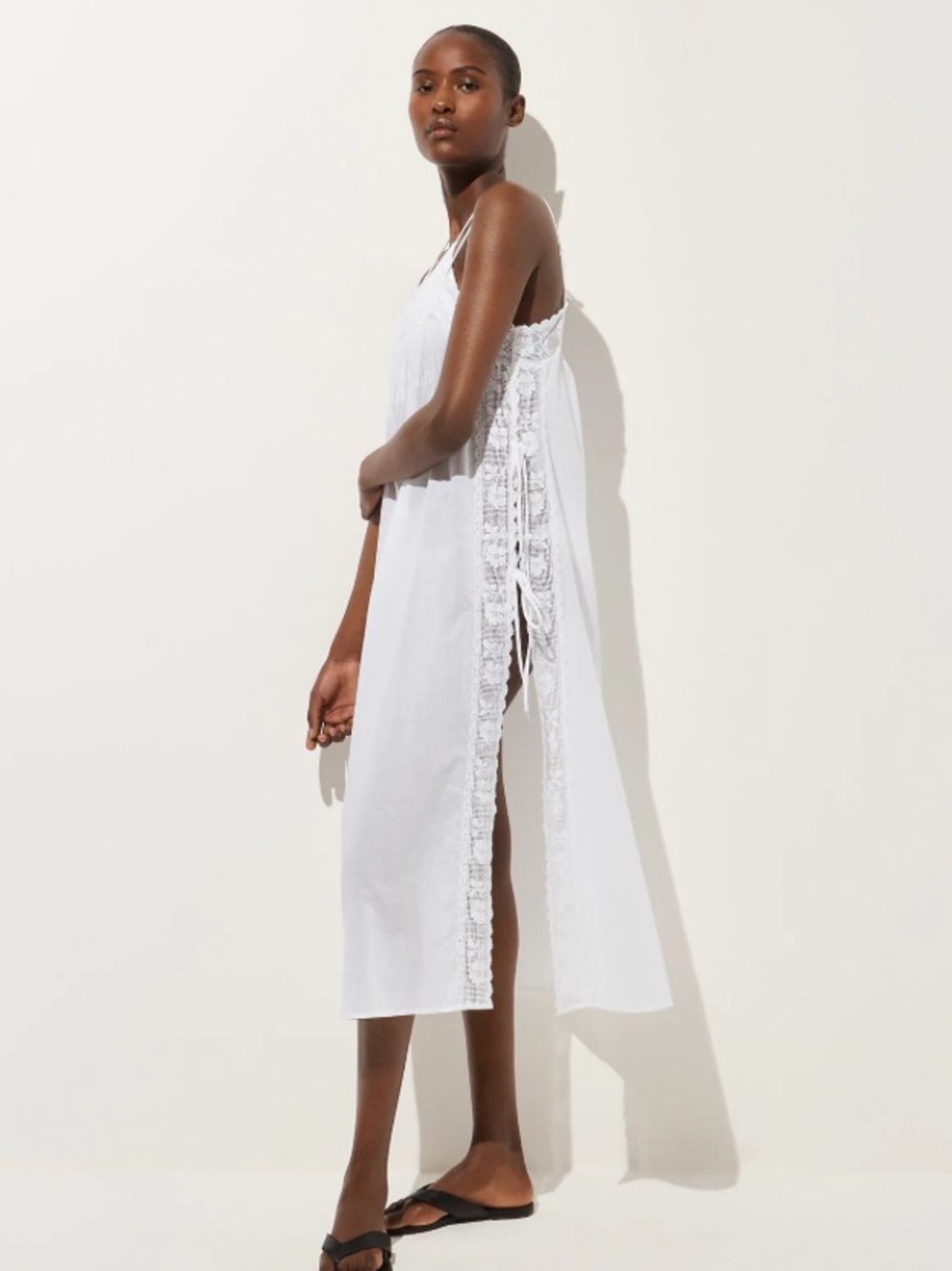 J crew white Side-tie tunic dress